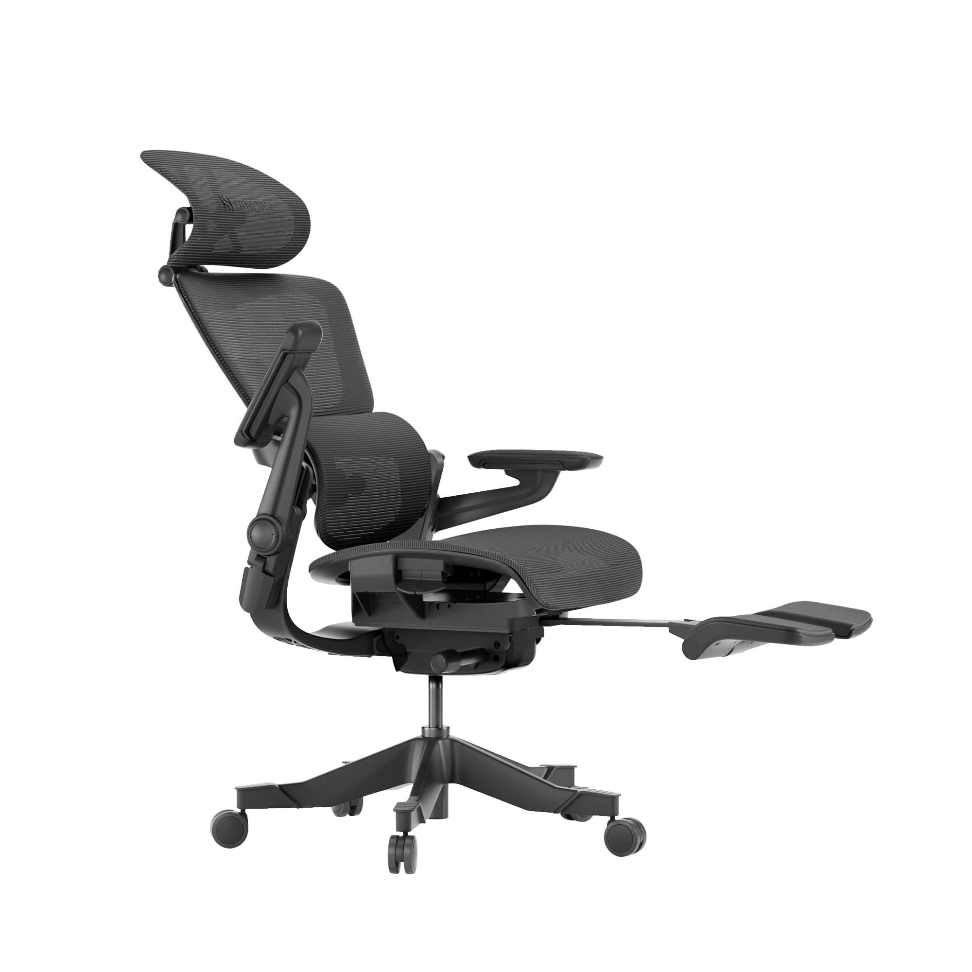 HINOMI H1 Pro V2 Ergonomic Office Chair With Footrest - Mesh Computer Chair for Gaming, Study, Home With Back Support (Black, Medium)