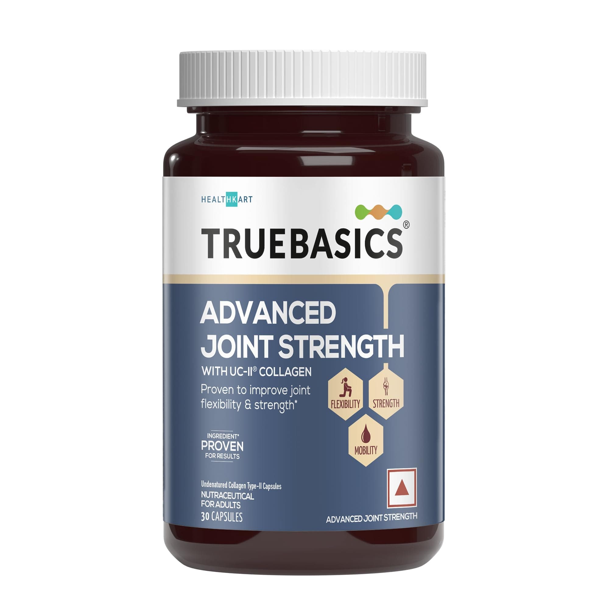 TrueBasics Advanced Joint Strength with UC-II Collagen 40mg (30 Capsules) | For Joint Strength, Flexibility & Mobility