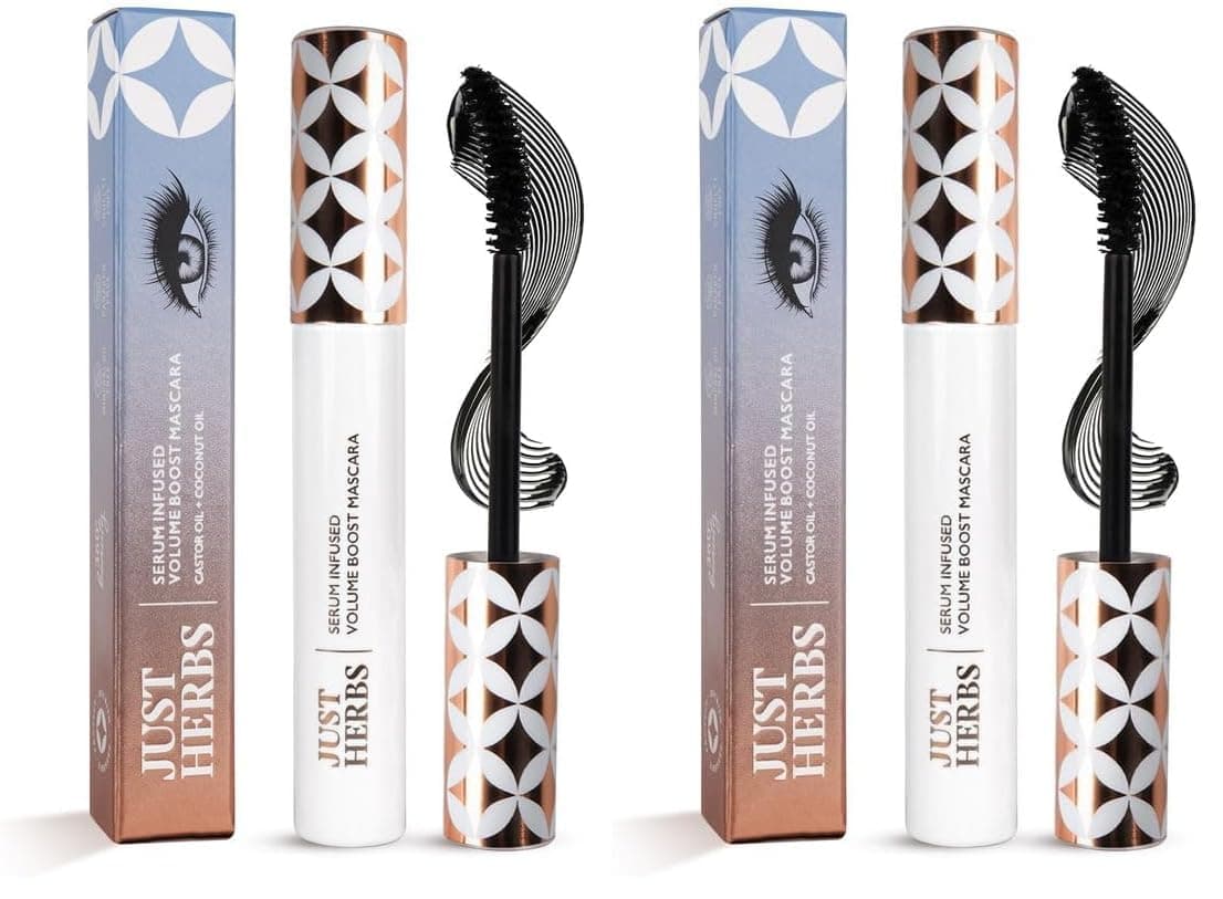 Just Herbs Serum Infused Volume Boost Mascara Highly Pigmented Waterproof Long Lasting 8ml