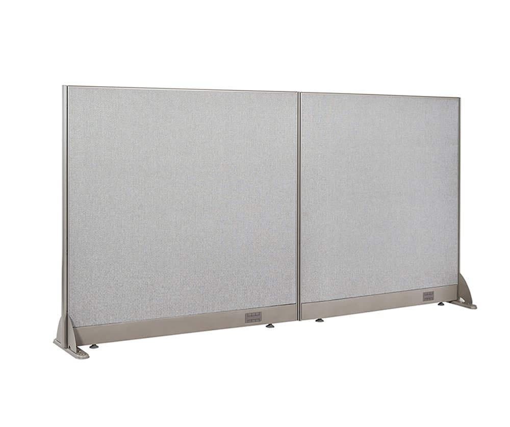 GOF Freestanding Office Partition, Large Fabric Room Divider Panel, 84" W x 48" H