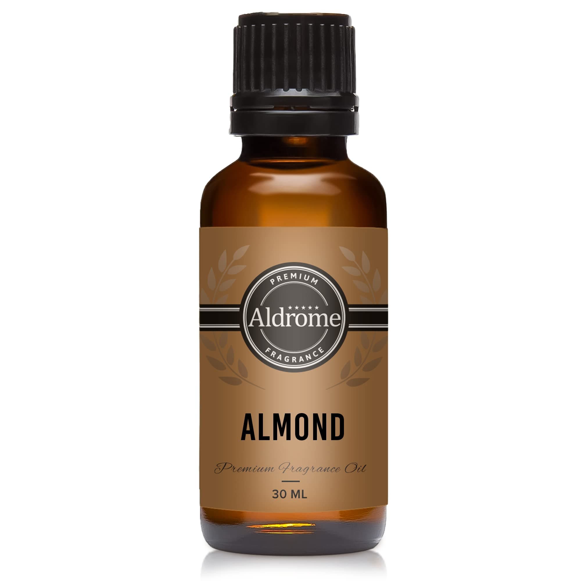Aldrome Almond Premium Fragrance Oil 30ml For Soap Making, Diffusers, Candle making, Slime and Home FragranceN1ALMOND30