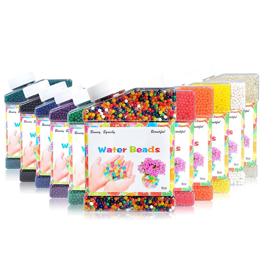 Generic 30000pcs Water Beads Rainbow Mix Crystal Soil Non-Toxic Bottled Pa Age for Inside De ation Air Fresh Children Toy |