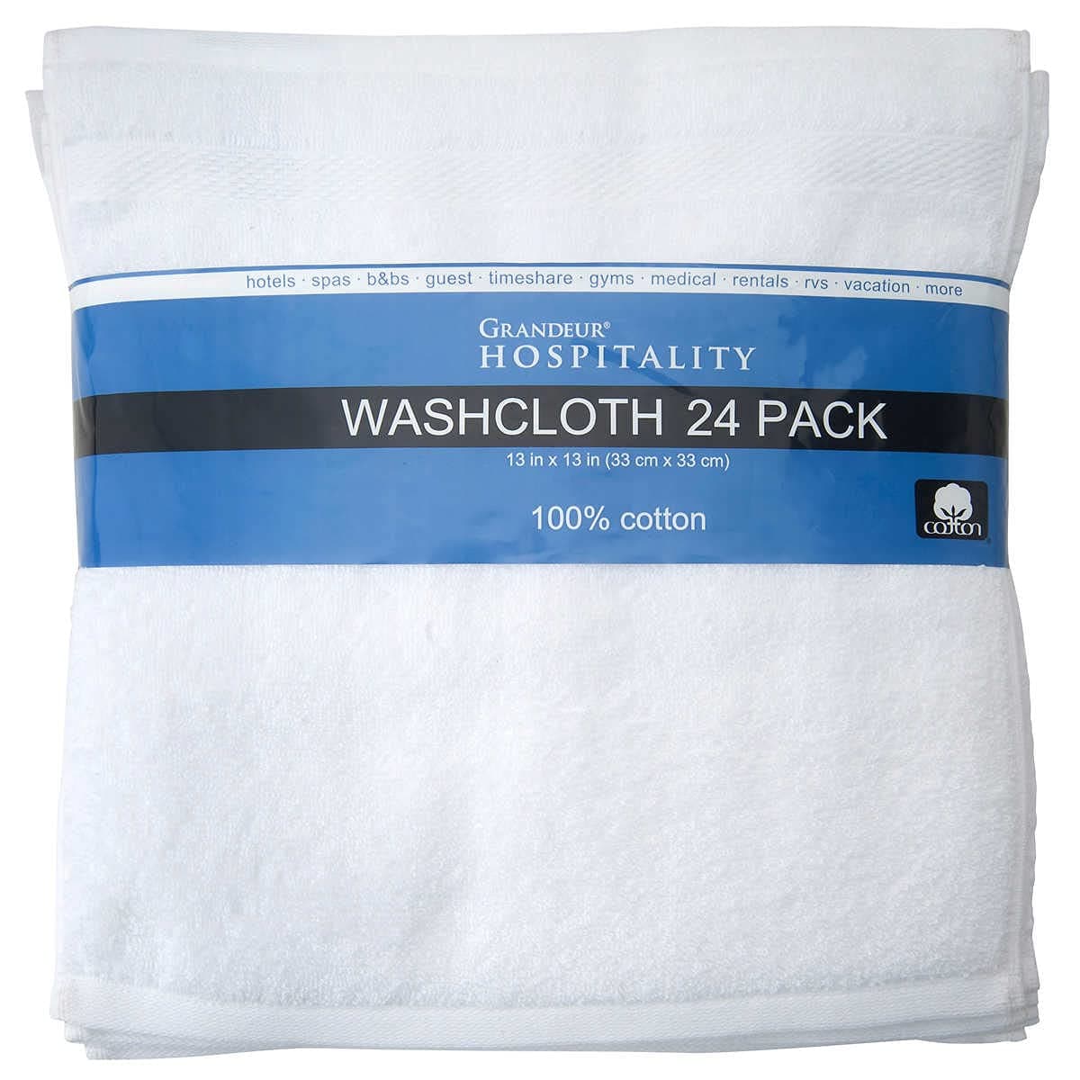 Towels, Wash Cloth 24-Piece