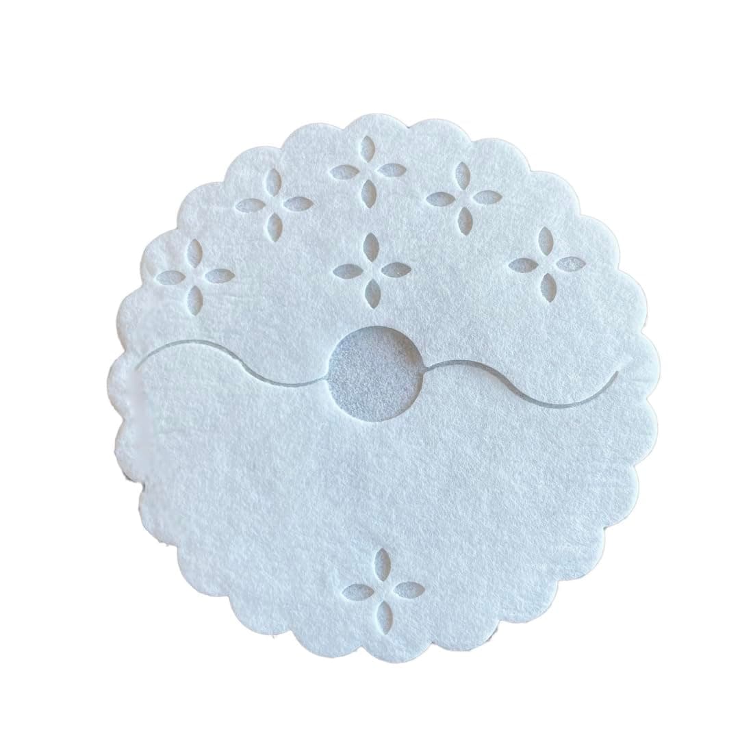 Regency Wraps Fabric Stem Wraps, Covers for Stemmed Glass Bases, Pack of 12 Elegant Yet Absorbent and Disposable Table Decor, Fit up to 3.25" Base, White