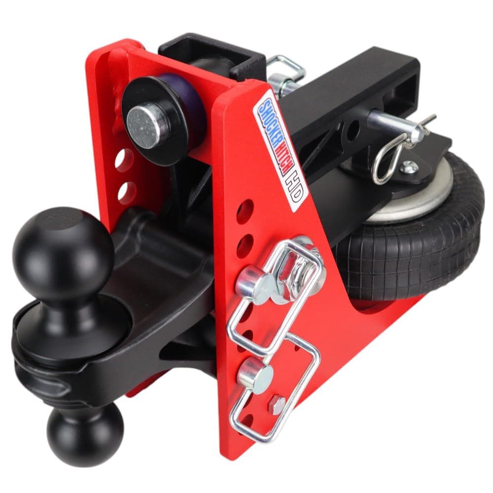 Shocker HD 20K Air Hitch with Black Combo 2" & 2-5/16" Balls, Fits 2" Hitch - 20,000 lbs