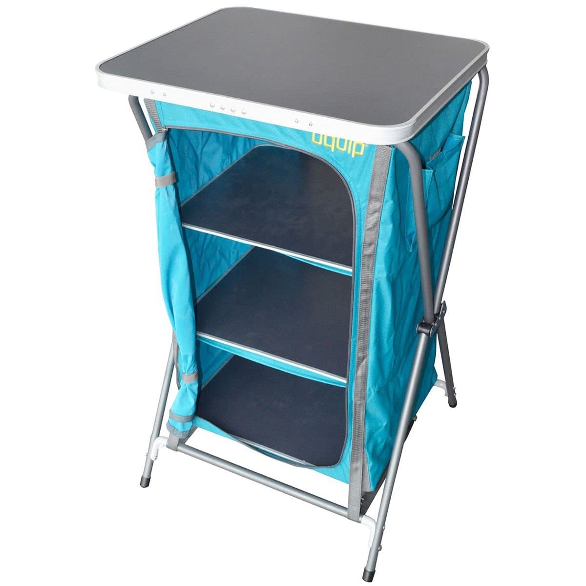 Uquip Charly Pop-Up Cupboard for Camping Including Carrying Case - Petrol