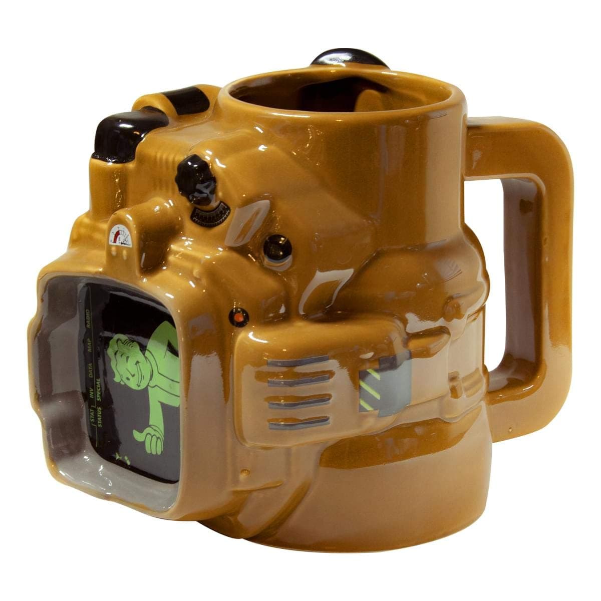 JUST FUNKY Fallout Pip Boy Ceramic Mug|45 OZ| Fallout Collector’s Edition
