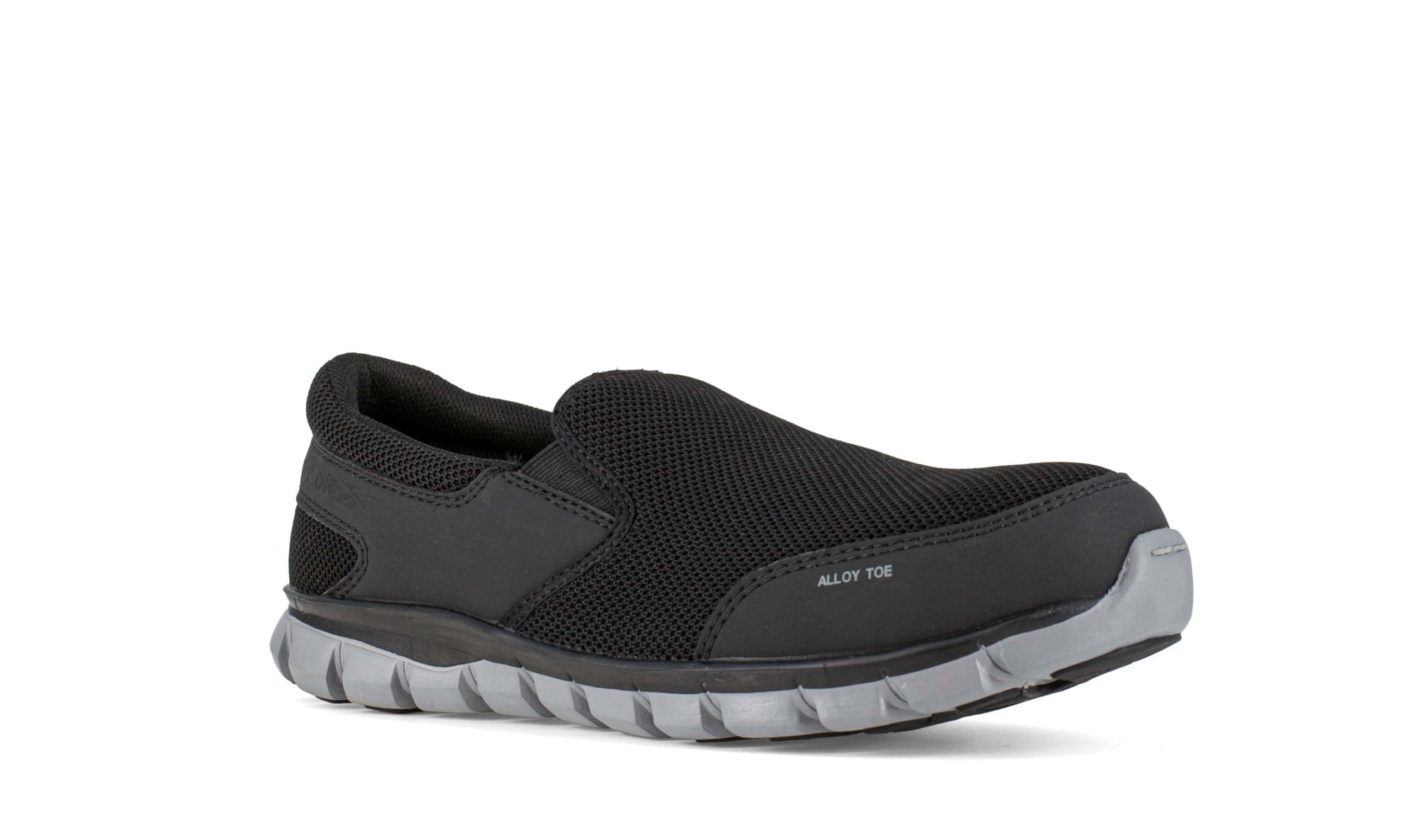 Mens Sublite Cushion Work Safety Toe Athletic Slip-on Work & Safety Shoe, Black, 14 Wide US