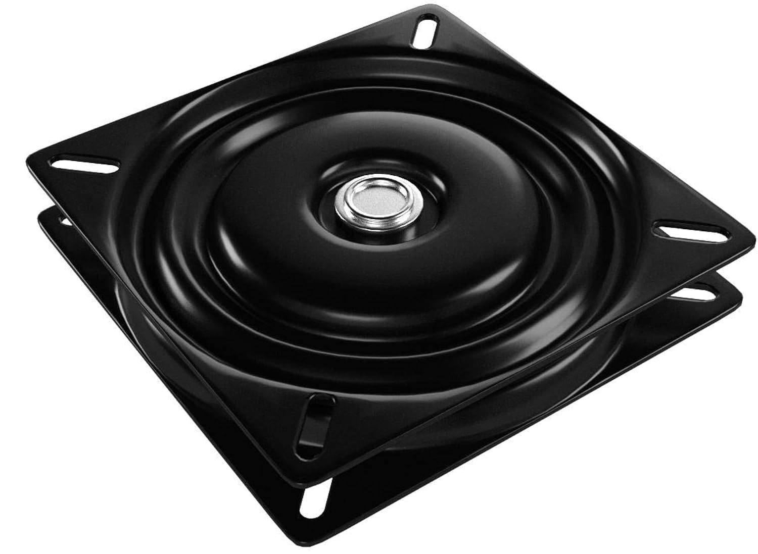 Heavy Duty Bar Stool seat Swivel Replacement ,Square Boat seat Swivel Mechanism for Furniture,Seat Swivel Base Mount Plate for Bar Stool, Chair, Ball Bearing Swivel Boat Seat-7 inch