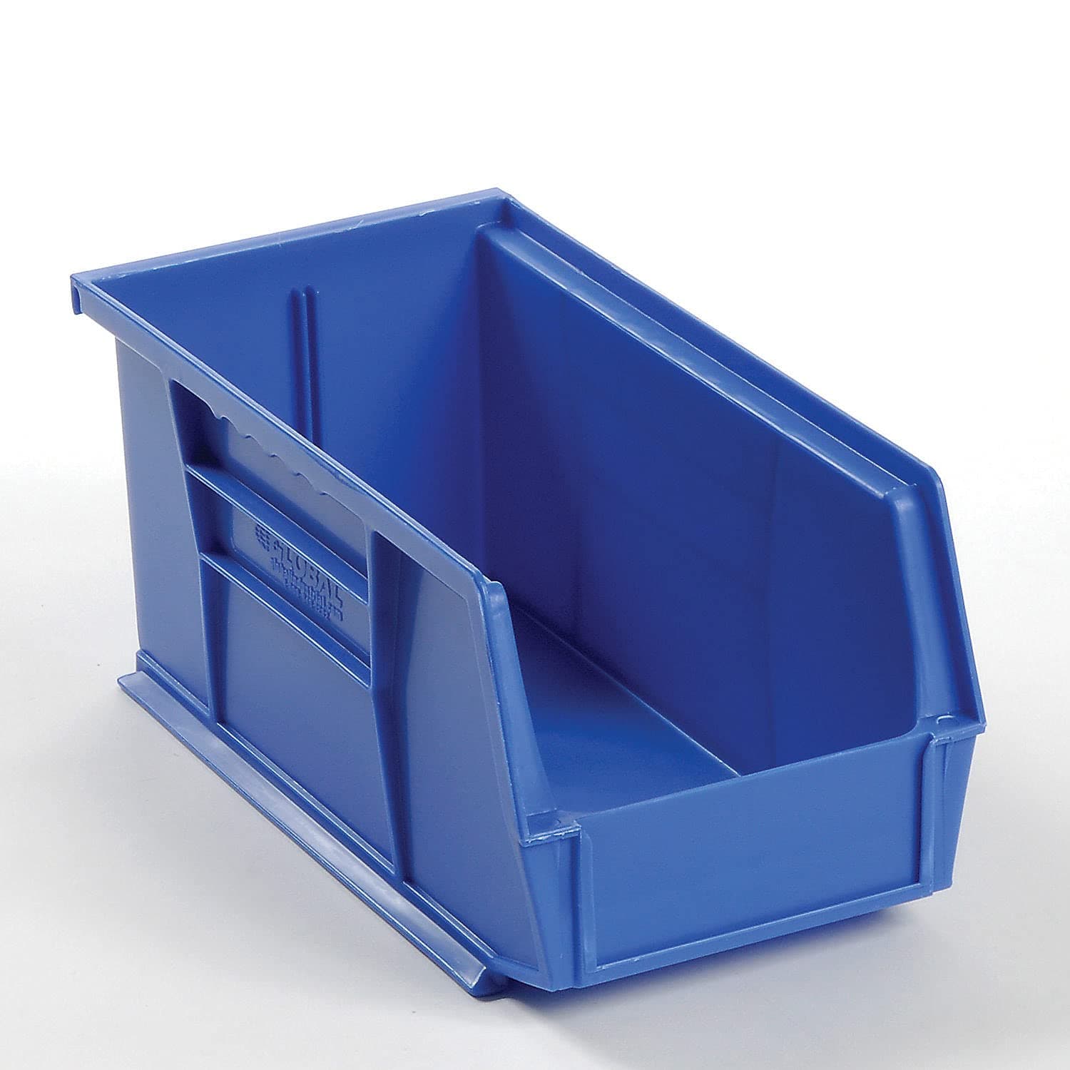 Global IndustrialPlastic Stacking And Hanging Parts Bin 5-1/2 x 10-7/8 x 5, Blue, Lot of 12