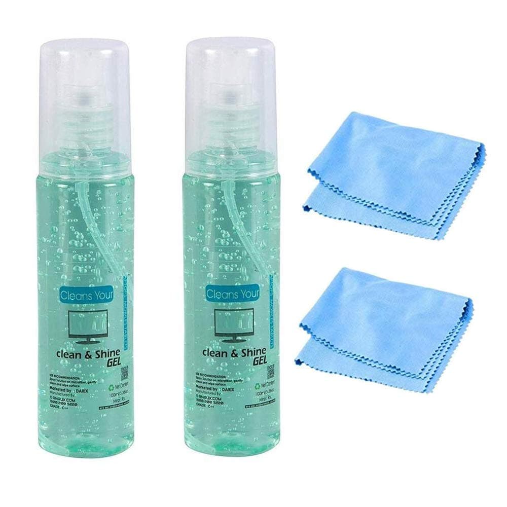 Screen Cleaner Kit 100 ml for LED and LCD TV, Computer Monitor, Laptop, and iPad Screens - Pack of 2