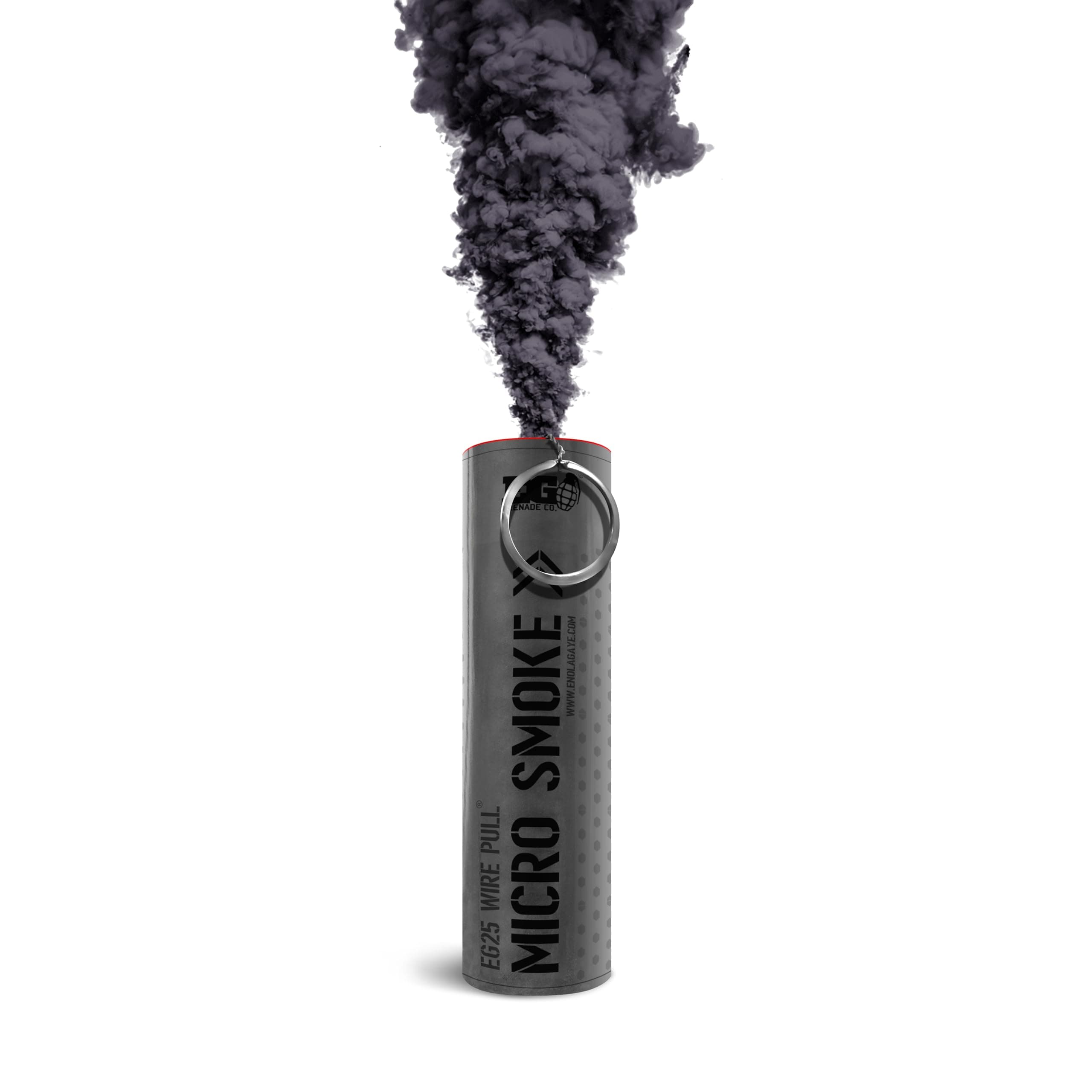 Enola Gaye EG25 Micro Smoke Grenade Wire Pull® Perfect for Weddings | Gender Reveal | Paintball | Football | Photography | Special Effects (Black)