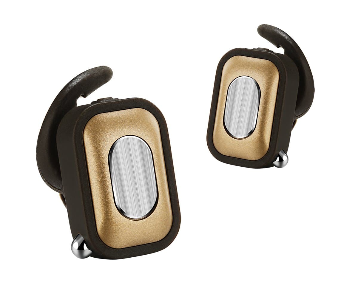 JWS SH048 True Wireless Earbuds Bluetooth 4.1 Sports Invisible Earphone Headsets Earbud with Charging Station Support Hands-Free Calling for iPhone Samsung BlackBerry LG and Most Smartphones &Gold