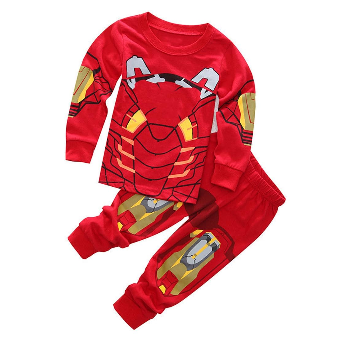 Sidney Boys Ironman Pjs Pants 2 Piece Pajama Set,Size 2-7Yrs