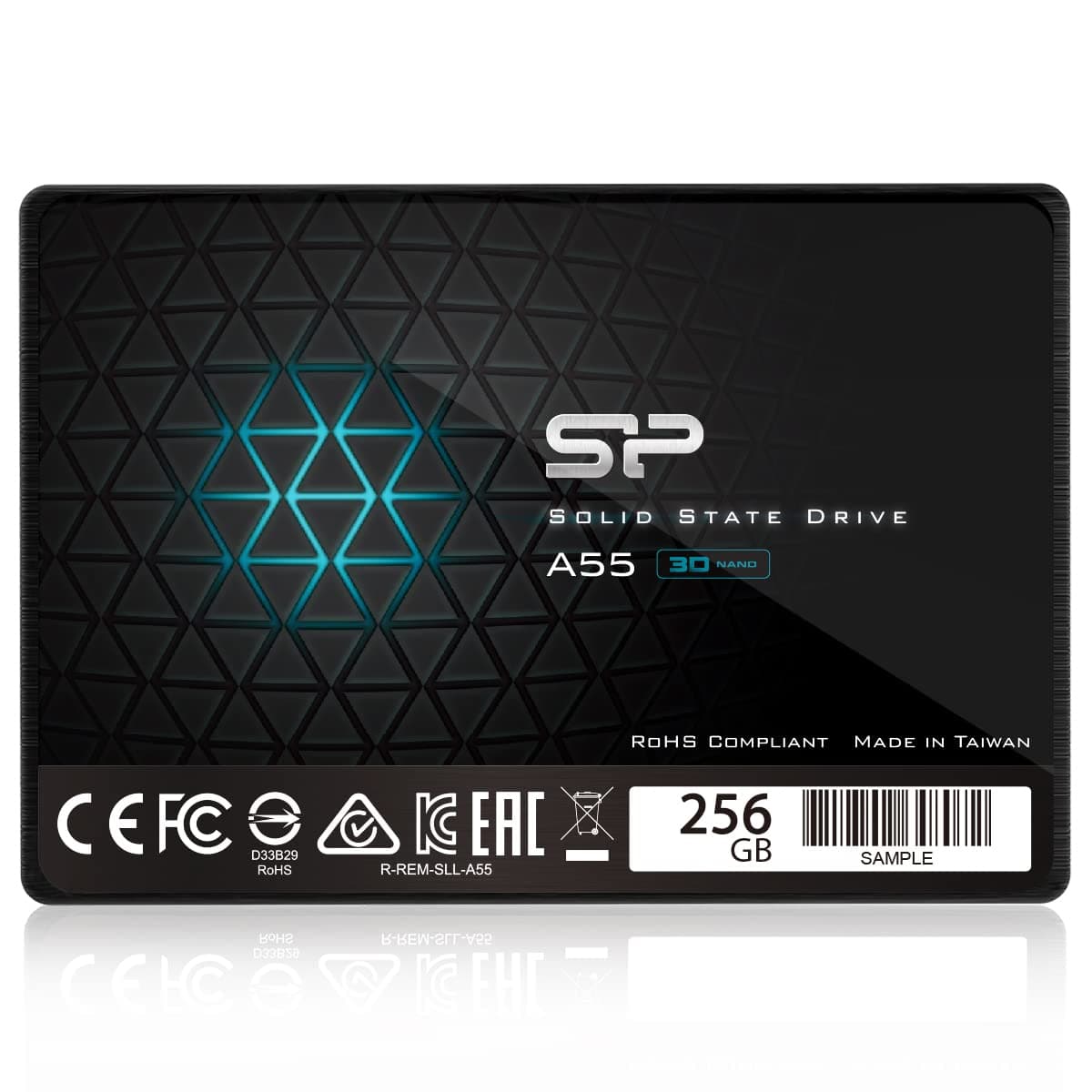Silicon Power-256GB SSD 3D NAND A55 SLC Cache Performance Boost SATA III 2.5" 7mm (0.28") Internal Solid State Drive