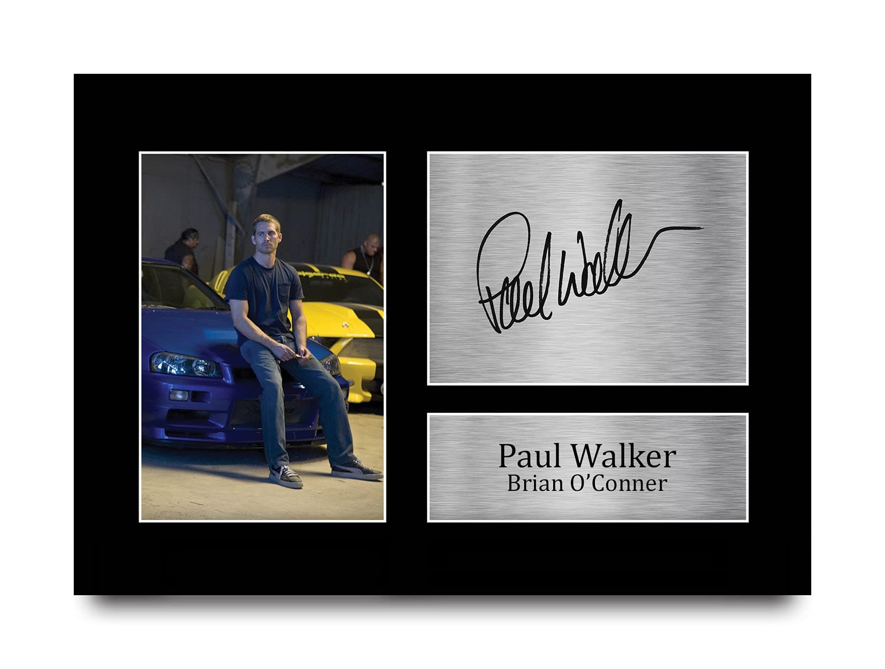 – HWC Trading Paul Walker Gift Signed A4 Printed Autograph Brian O'Conner Fast & Furious Gifts Print Photo Picture Display
