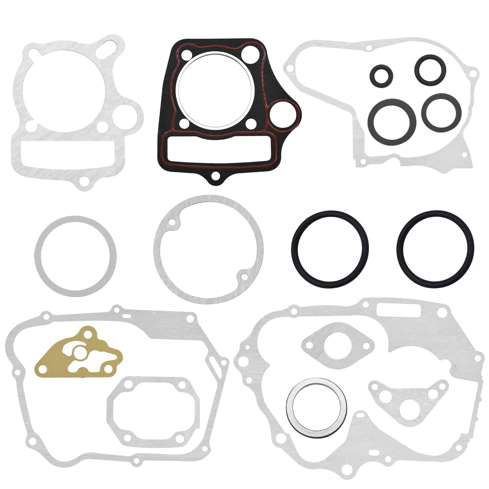 Wai Danie 50CC 70CC 90CC 110CC 125CC Engine Crankcase Cylinder Piston Gasket Set with Oil Seals Compatible with Honda Chinese Dirt Pit Bike Quad Buggy ATV Go Kart