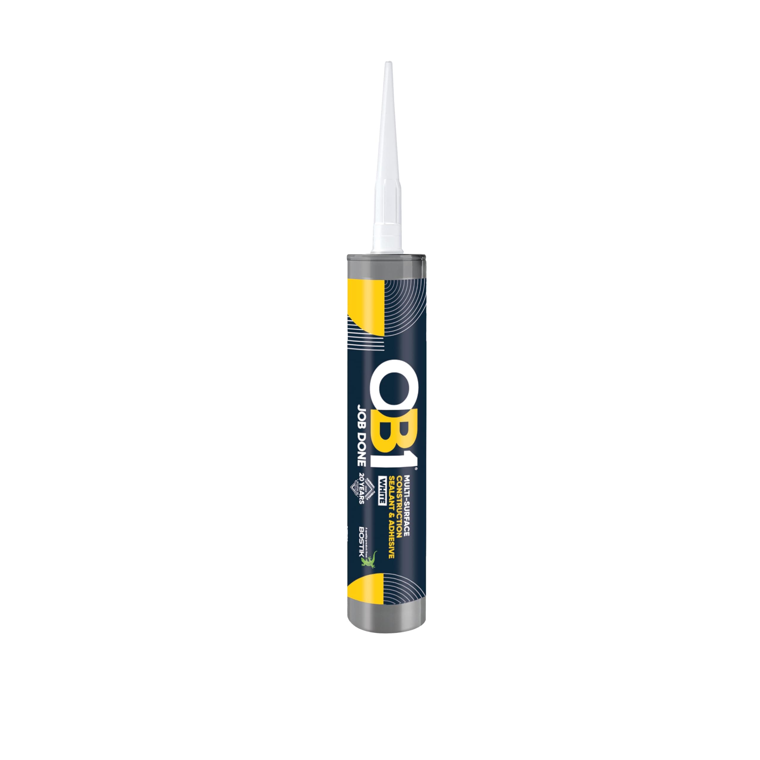 White Multi-Surface Construction Sealant & Adhesive - Hybrid Technology - Excellent Chemical Resistance - Water Resistant - Weather Resistant - Food Safe - 290ml