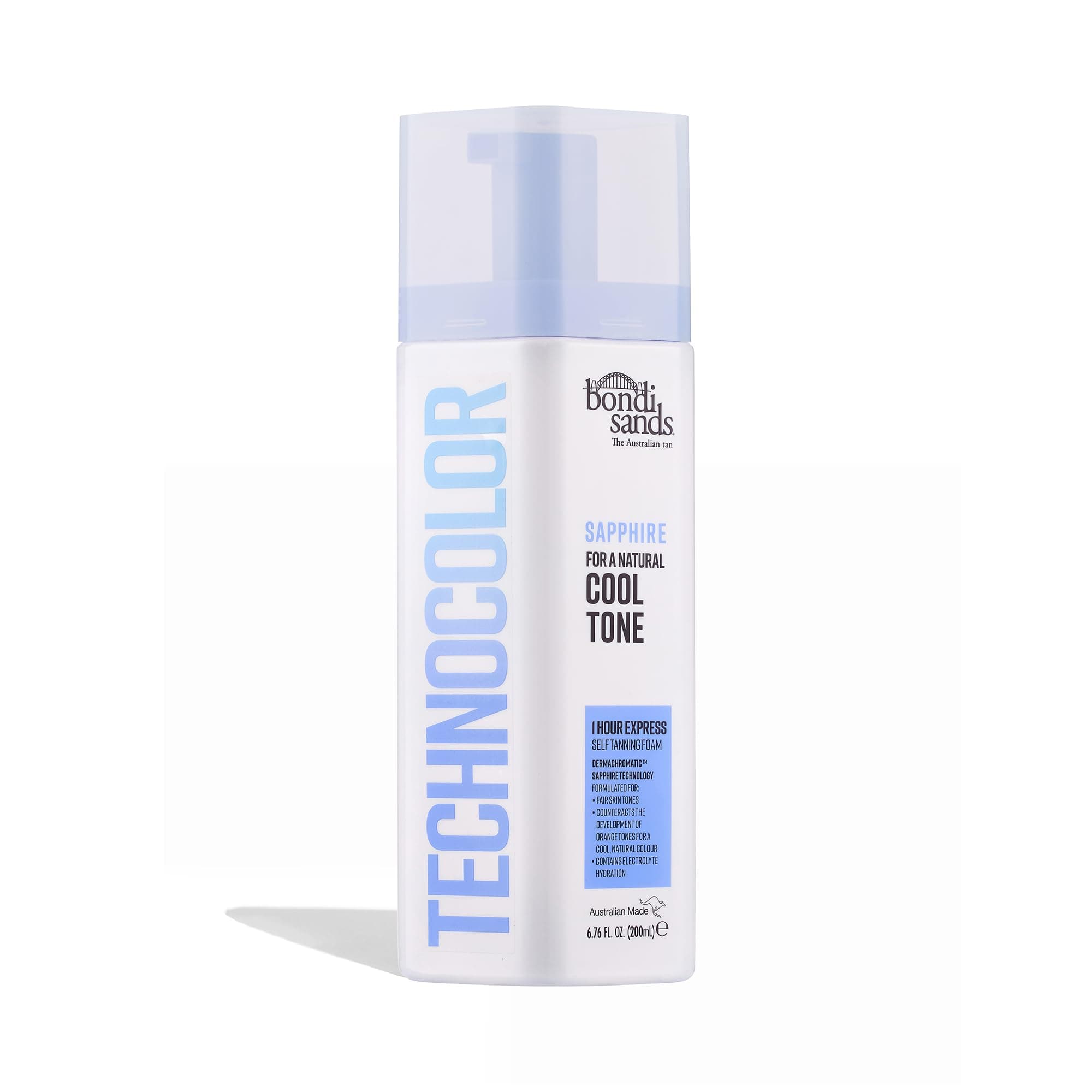 Technocolor 1 Hour Express Self Tanning Foam, Innovative Formula, Hydrates for Natural Enhanced Skin Results, Available in 4 Shades