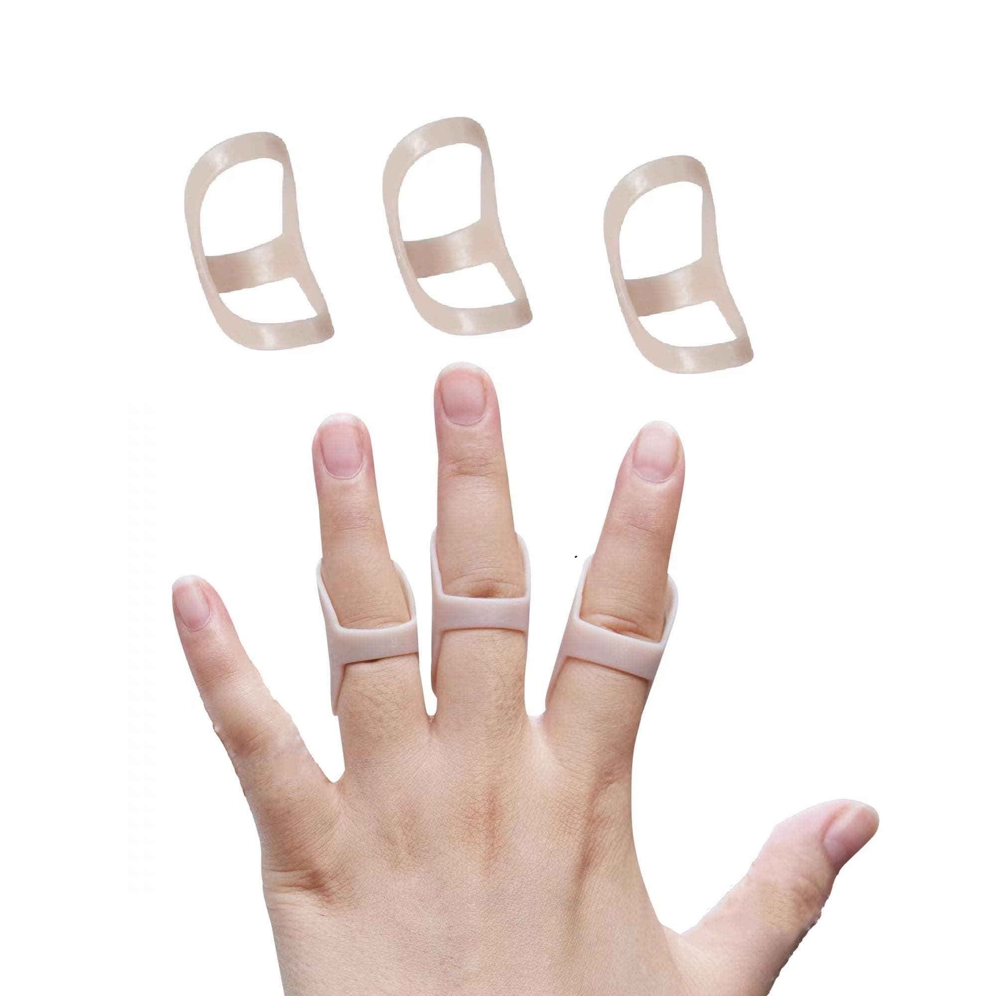 3 Pack Oval Finger Splints Waterproof Finger Splint for Arthritis, Trigger Finger,Mallet Fingers - Trigger Finger splints For Thumb, Index, Middle, Pinky or Ring Finger