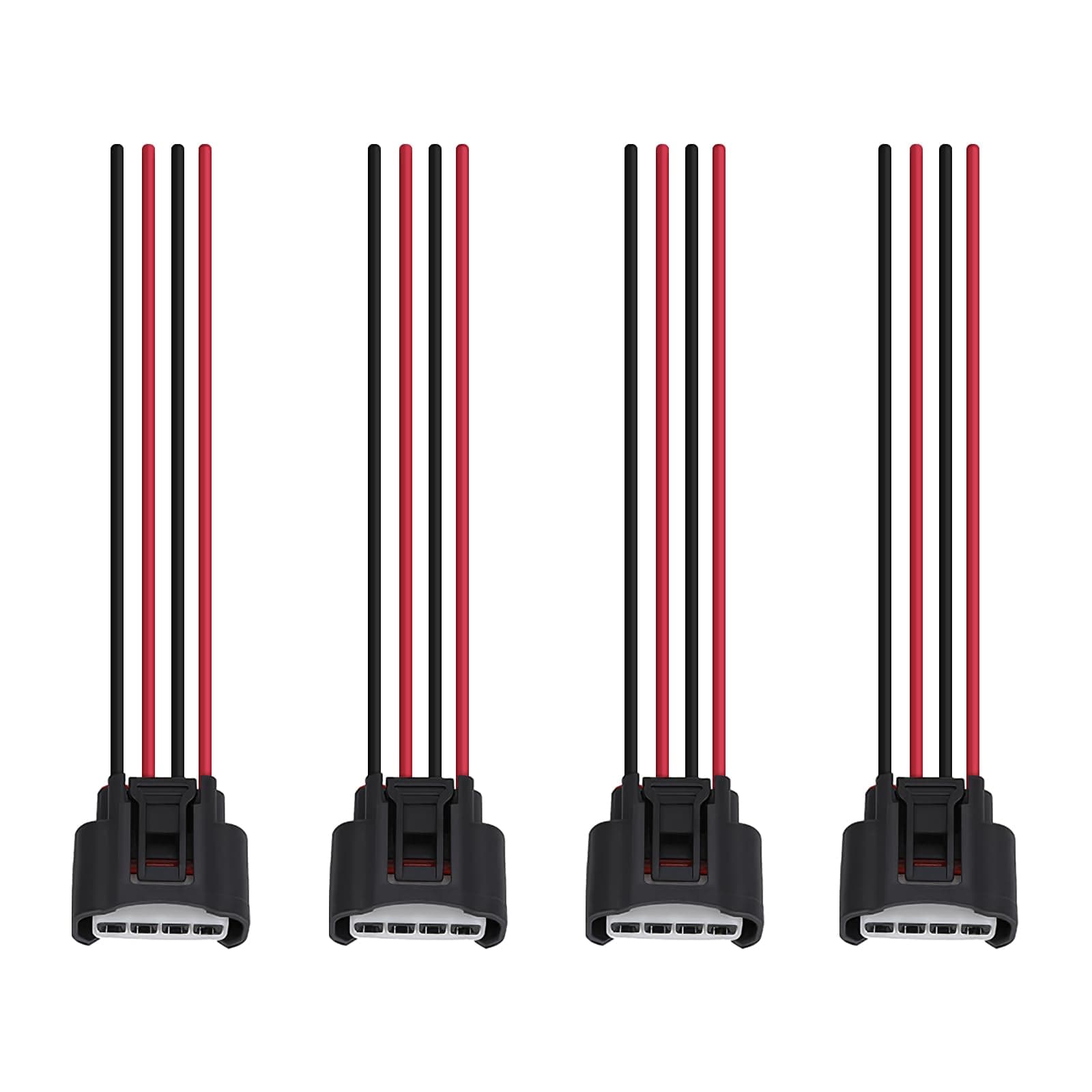4 Packs Ignition Coil Female Connector Plug Harness Pigtail Compatible with Chevrolet Toyota Lexus Pontiac Scion Ignition Coil Connector Harness L4 2.4L