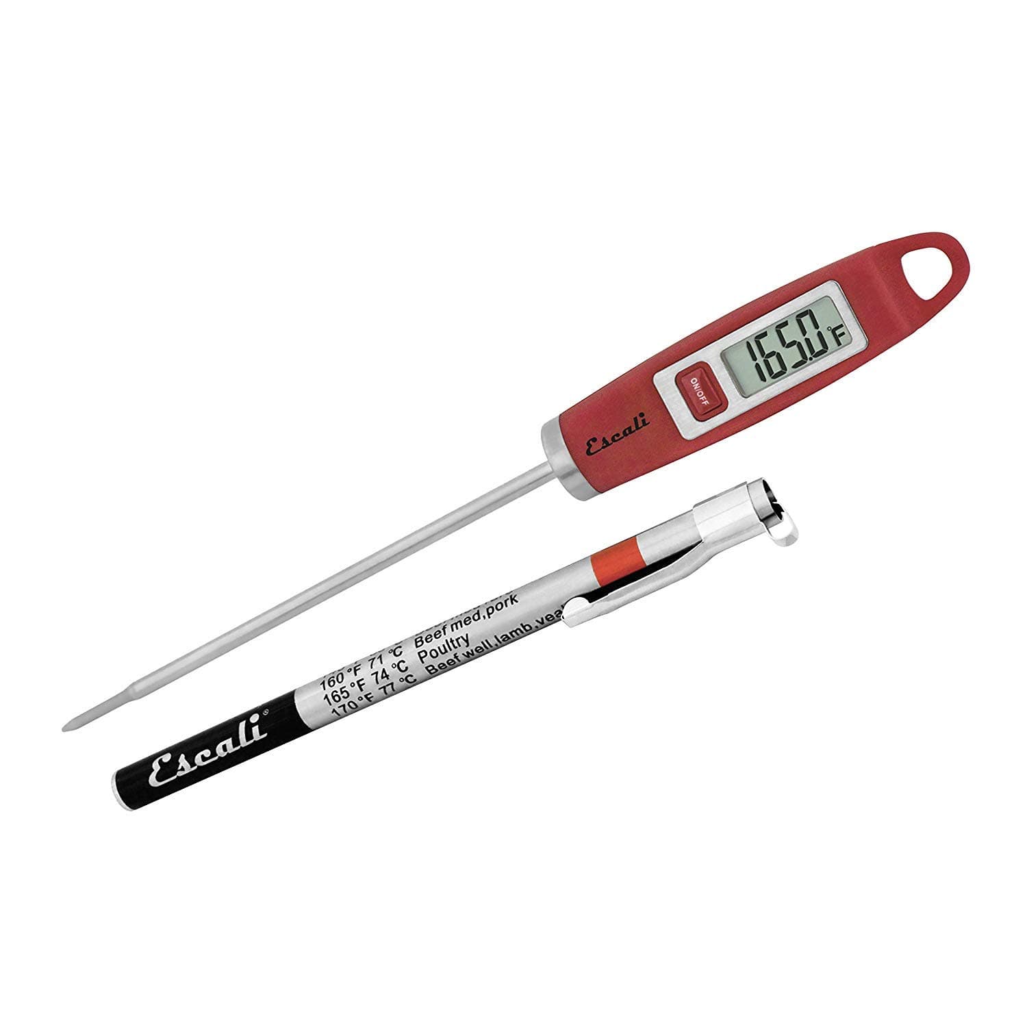 DH1 Gourmet Digital Thermometer, NSF Certified-Red, 1 EA