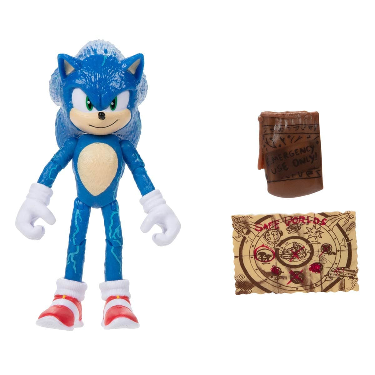 Sonic The Hedgehog Movie 2 Sonic with Map Figure