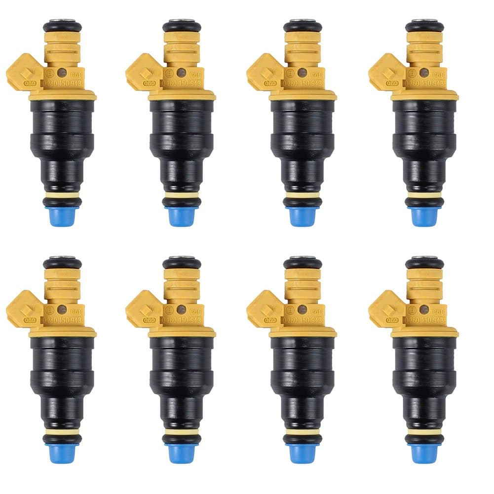 EV1 Connector 4 Hole Flow Matched Fuel Injector for Ford F250 F350 E150 E250 E350 E450 Mustang Expedition Excursion 4.6 5.0 5.4 5.8 V8 0280150943