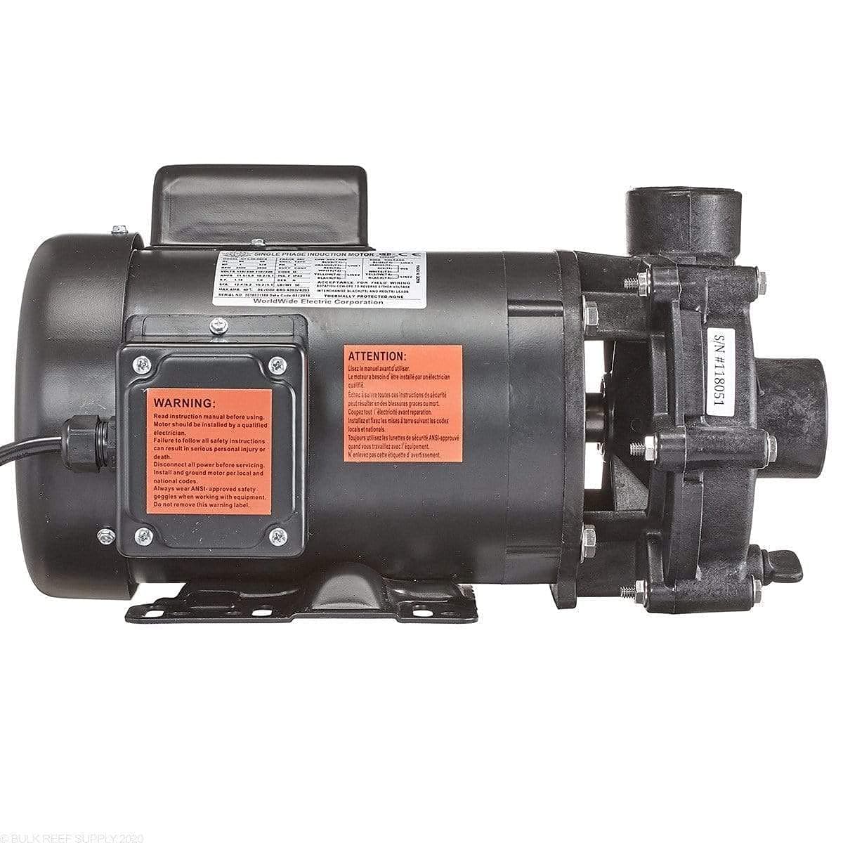 ReefloTiger Shark Aquarium Water Pump, 5200GPH