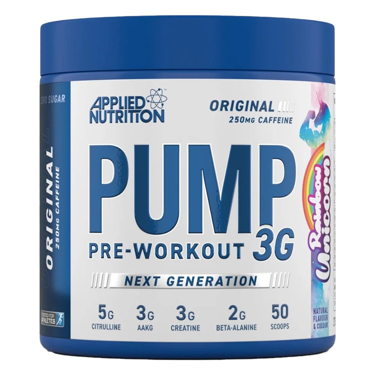 Applied Nutrition Pump 3G Pre Workout - Energy, Focus & Performance (375g - 25 Servings) (Rainbow Unicorn)
