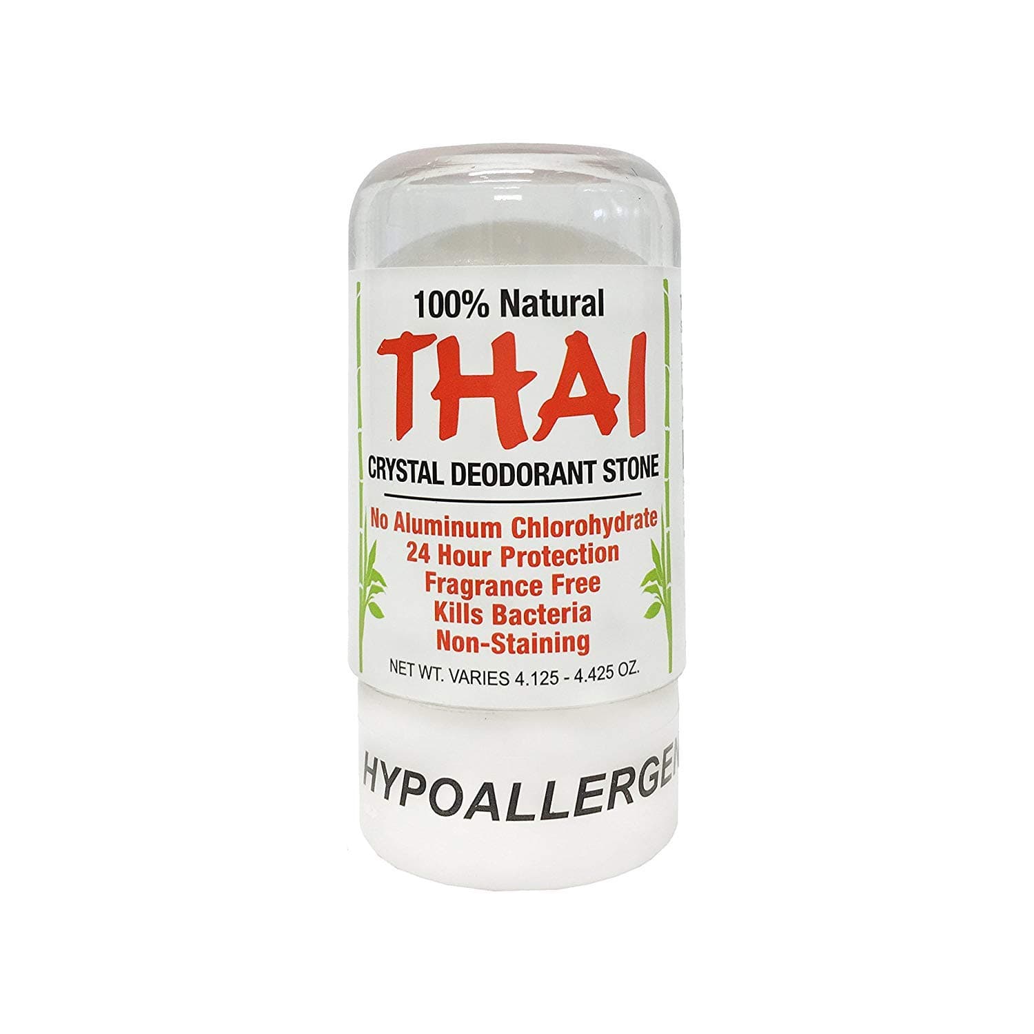 Thai Deodorant Stone - Natural Crystal Stick 4.25 Oz.