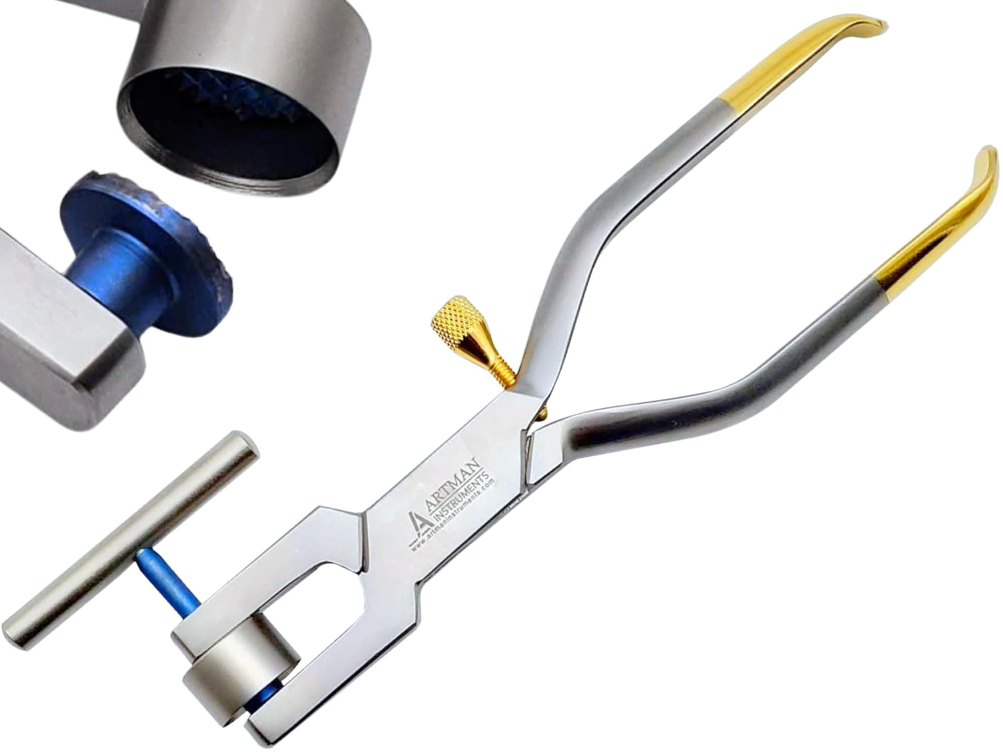 Bone Morselizer Bone Mill Crusher with Titanium Plates Dental implant Bone Grafting