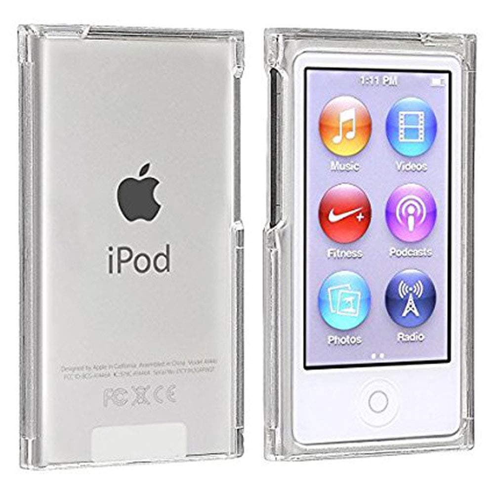 for New iPod Nano 7 8 Case, Crystal Clear Transparent Full Hard Cover Case for Apple iPod Nano 7 7th Gen 8 8th Generation (Clear)