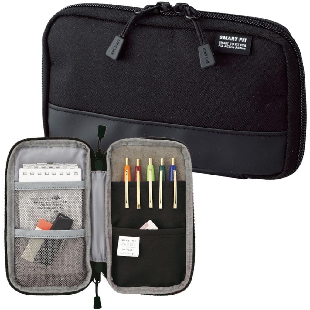 LIHITLAB Compact Pen Case, Water & Stain Repellent