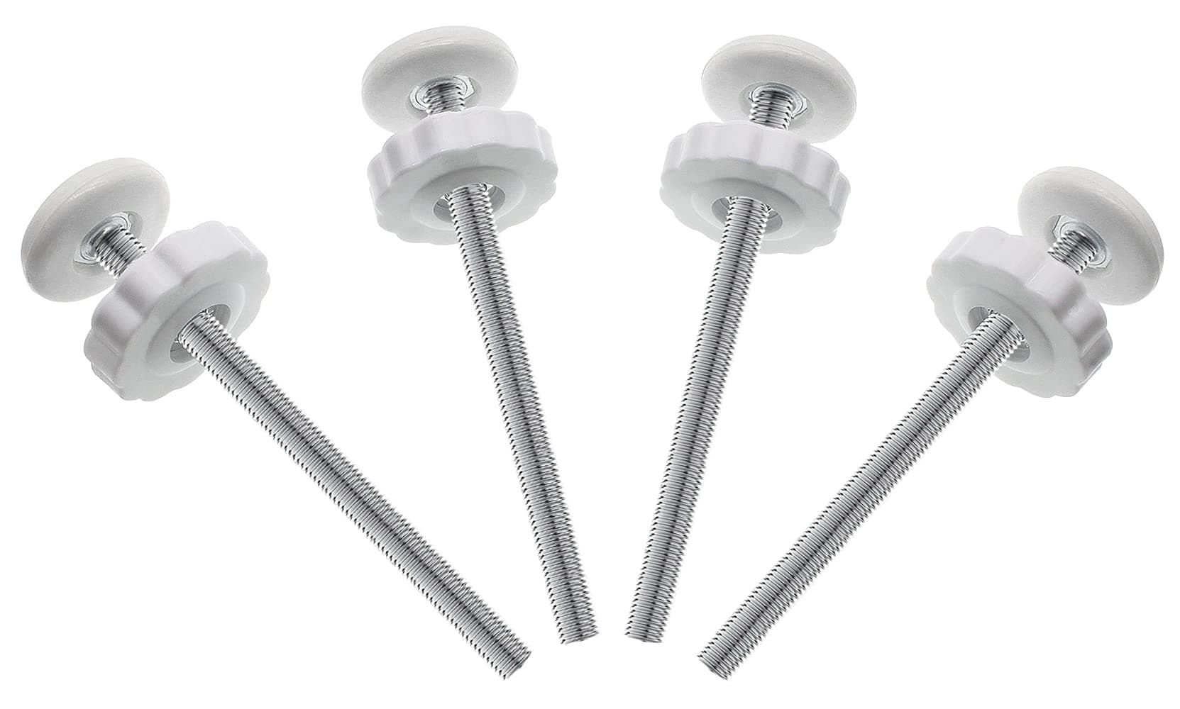 4Pcs Universal Baby Gate Threaded Spindle Rod, M8 (8mm) Replacement Bolt Part for Baby & Pet Pressur