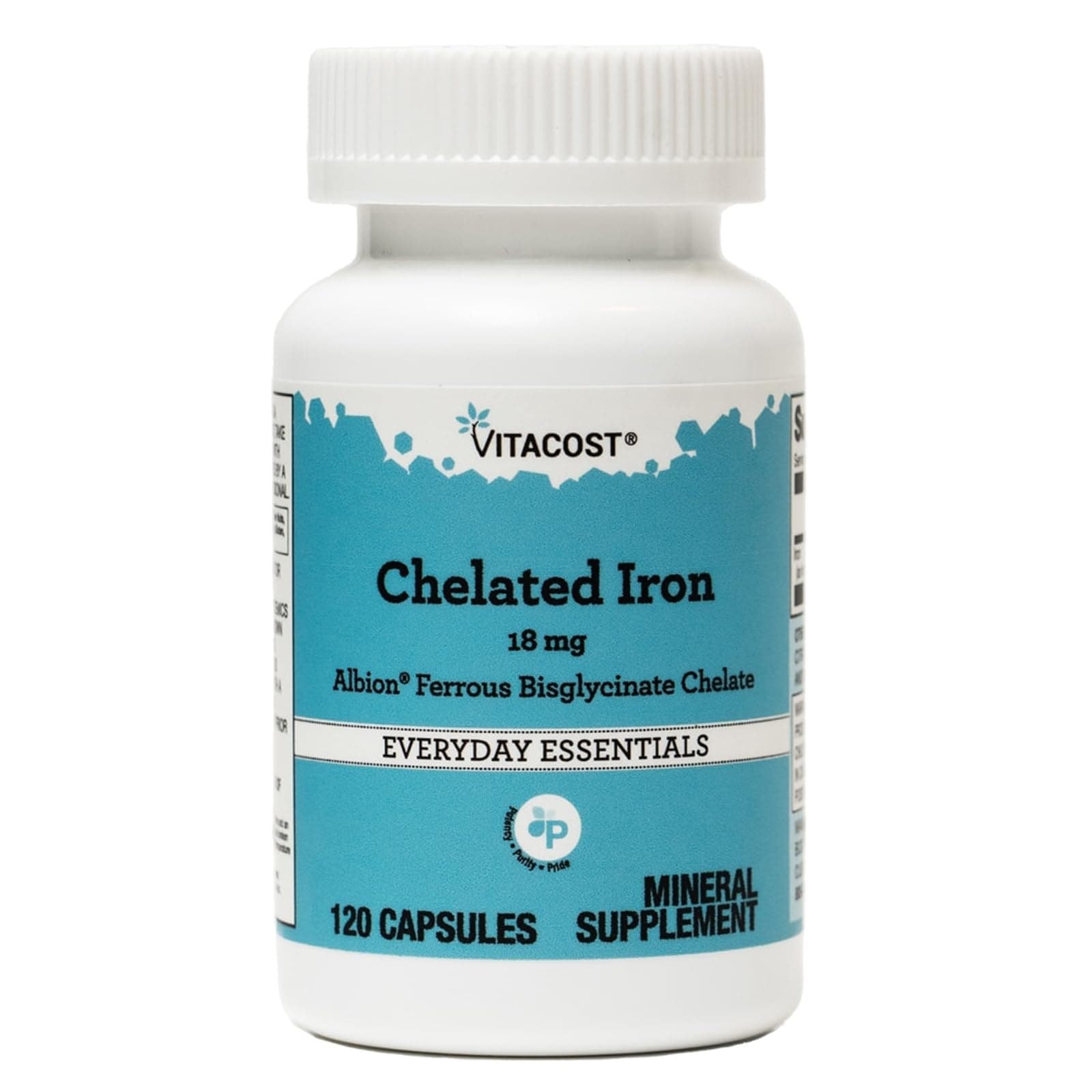 Vitacost Ferrochel Iron - 18 mg - 120 Capsules