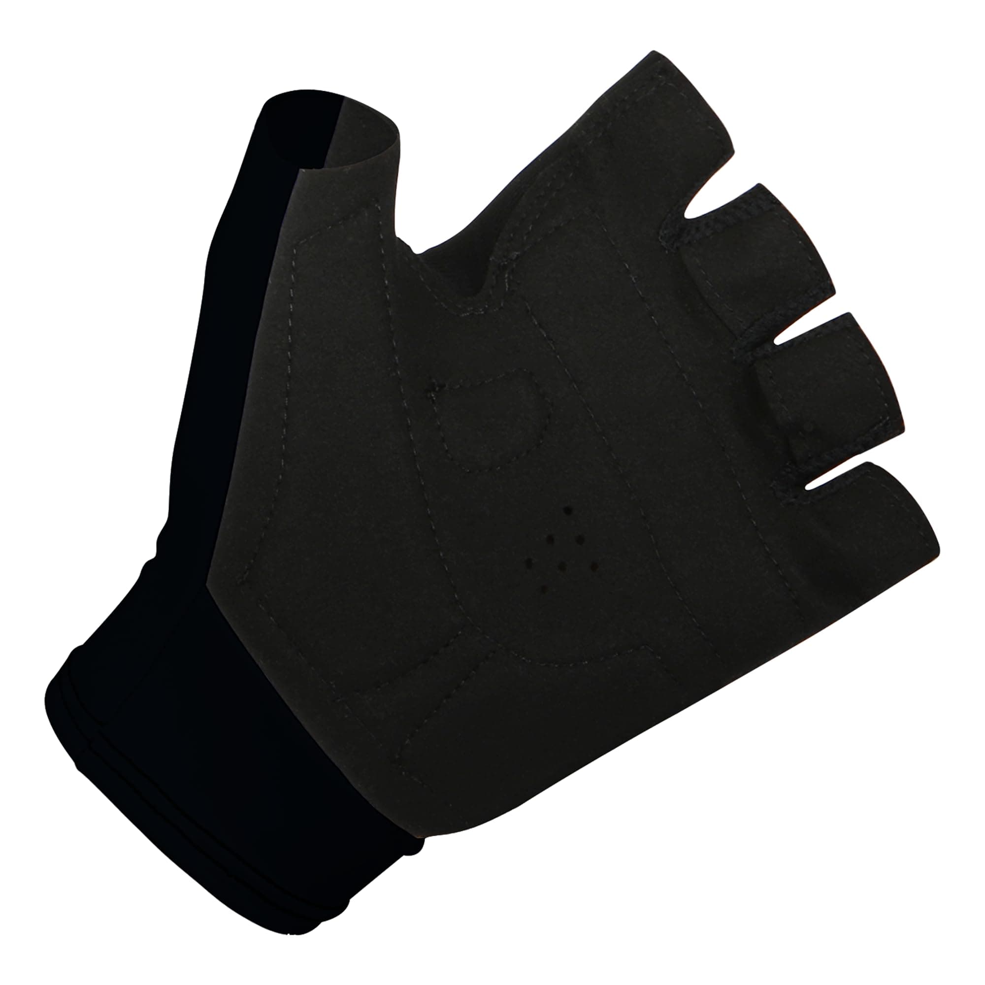 LE COLCycling Mitts | Fingerless Bike Gloves | Padded, Mesh Construction, Pull Tabs | Black