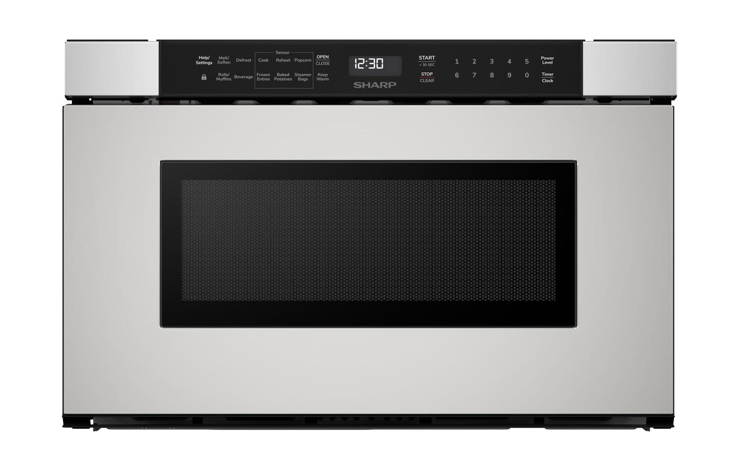 SMD2440JS Microwave Drawer Oven, 24-inch, 1.2 Cubic Feet, 950 Watt, Angled Touch Control Panel, Stainless Steel