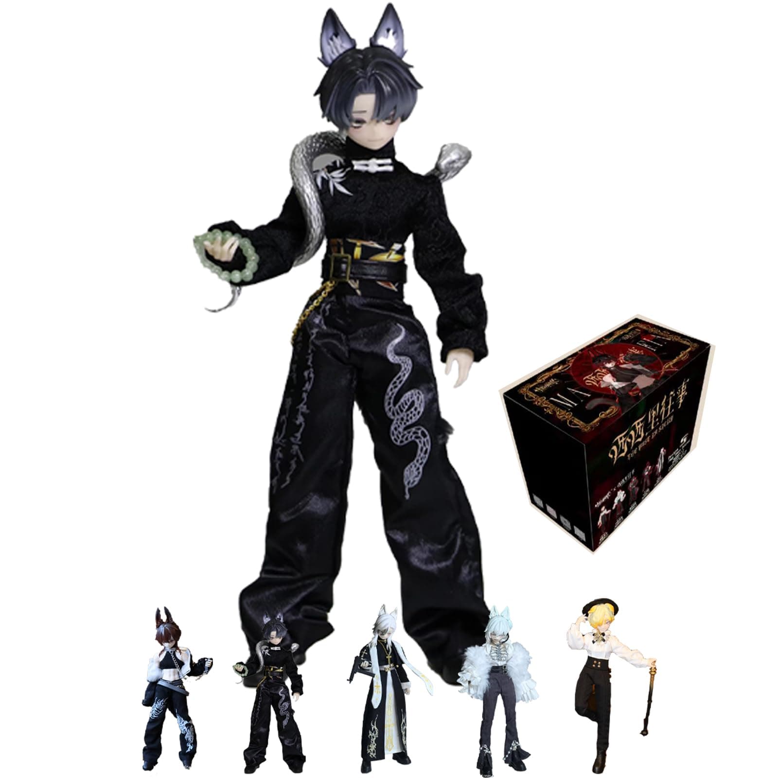 GNATAPIAY 1/12 BJD Dolls Blind Box,Kawaii MJD BJD Dolls The Past in Sicily Series 1/12 Ball Jointed Doll Collectable Posable Dress Up Doll for Girls Birthday Party Gift Toys