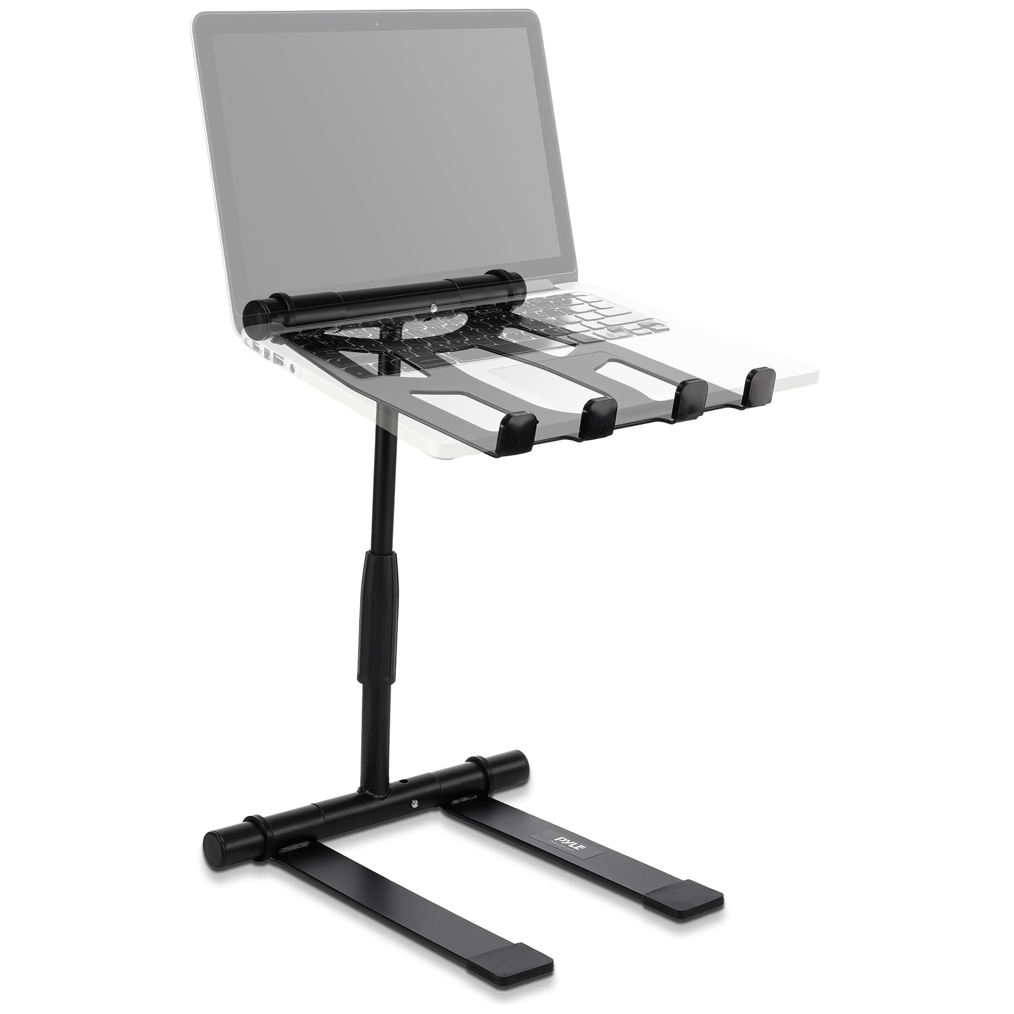 PylePro High Performance Portable, Folding Tabletop DJ Gear Stand for Laptop Mixer or Other Gear - Adjustable Angle and Height