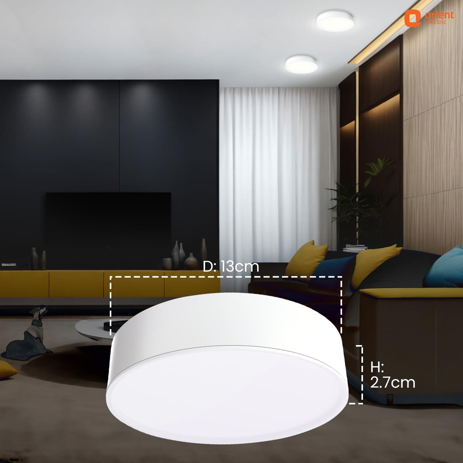 - Orient Electric 12W Rimless LED Surface Panel Light | 990 Lumens | Wide Voltage Operation | Up to 4.0 kV Surge Protection| Cool White Light| BIS Certified | Made in India| Pack of 1