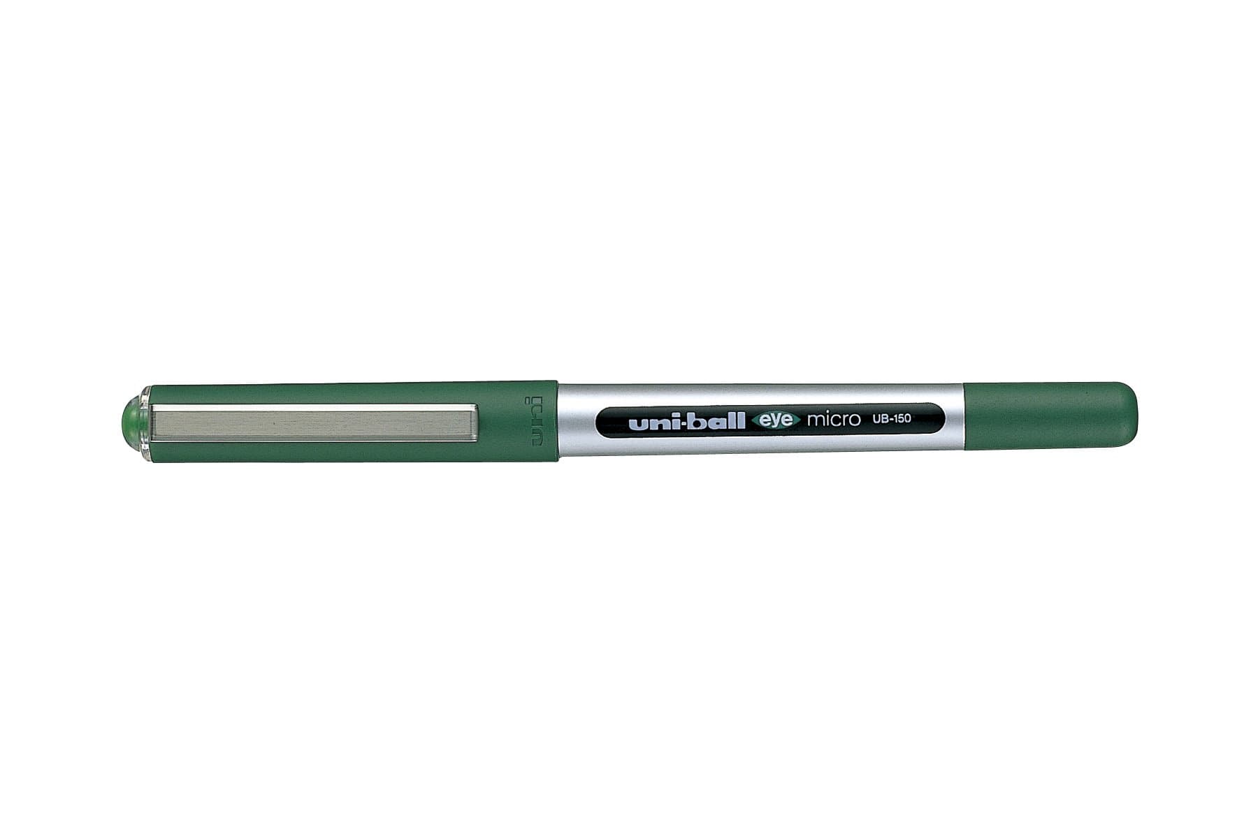 UNI-BALL EYE UB-150 GREEN MICRO 0.5mm TIP ROLLERBALL PEN
