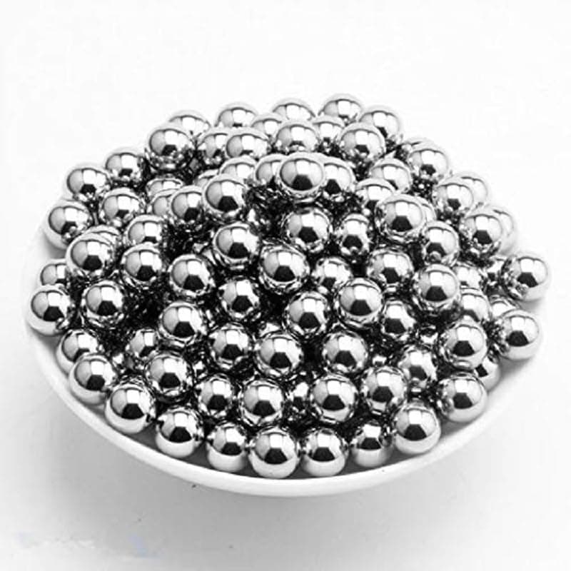 ART IFACT 150 Pieces of 6.25mm Silver Solid Bearing Ball - Use is Cycle Ball Bearing (Silver, 6.25mm, 150 Pieces) - NOT Magnets
