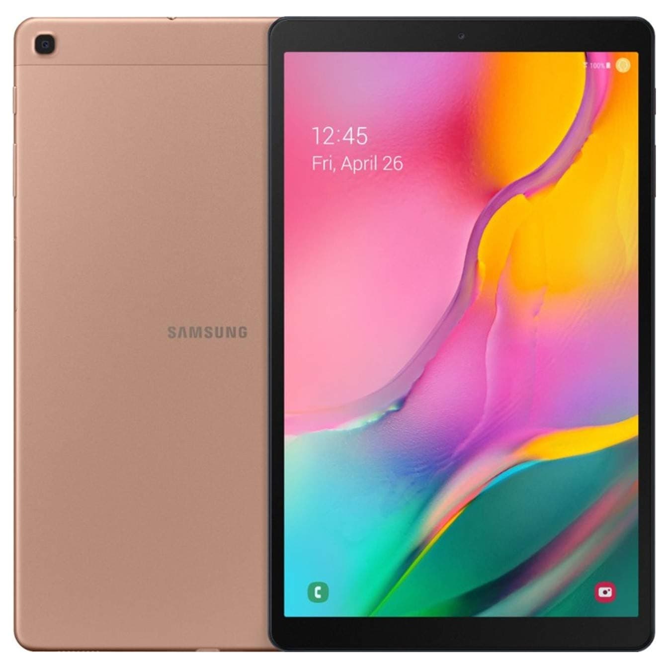 2019 Samsung Galaxy Tab A 10.1-inch Touchscreen (1920x1200) Wi-Fi Tablet Bundle, Exynos 7904A Processor, 2GB RAM, 32GB Memory, BMali-G71 MP2 Graphics, Bluetooth, Case, Android 9.0, Gold
