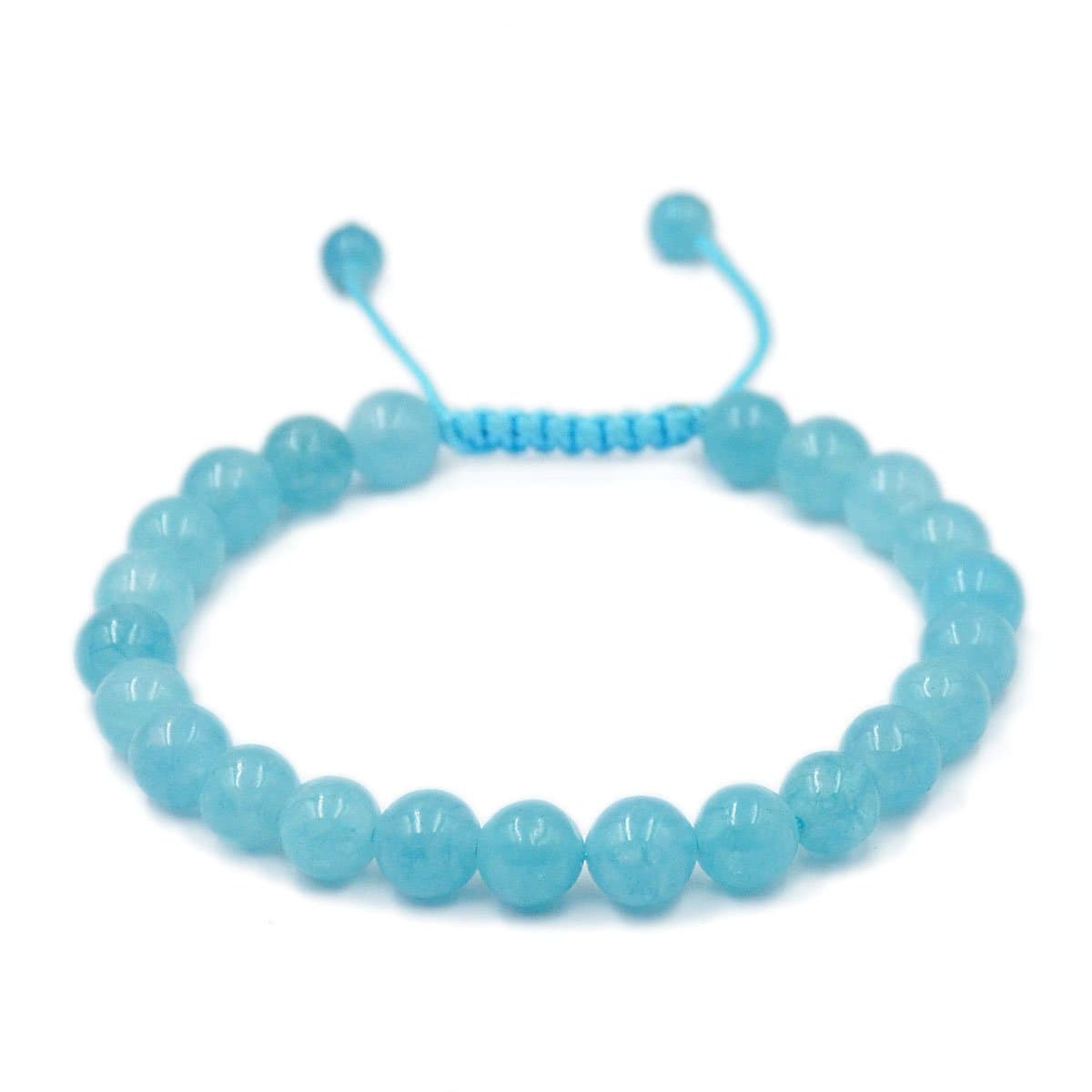 Unisex 8mm Gemstone Bracelets Healing Macrame Adjustable 7-9 Inches || wear this healing natural gemstone bracelet help to erase your pain and fear || recover your energy|||