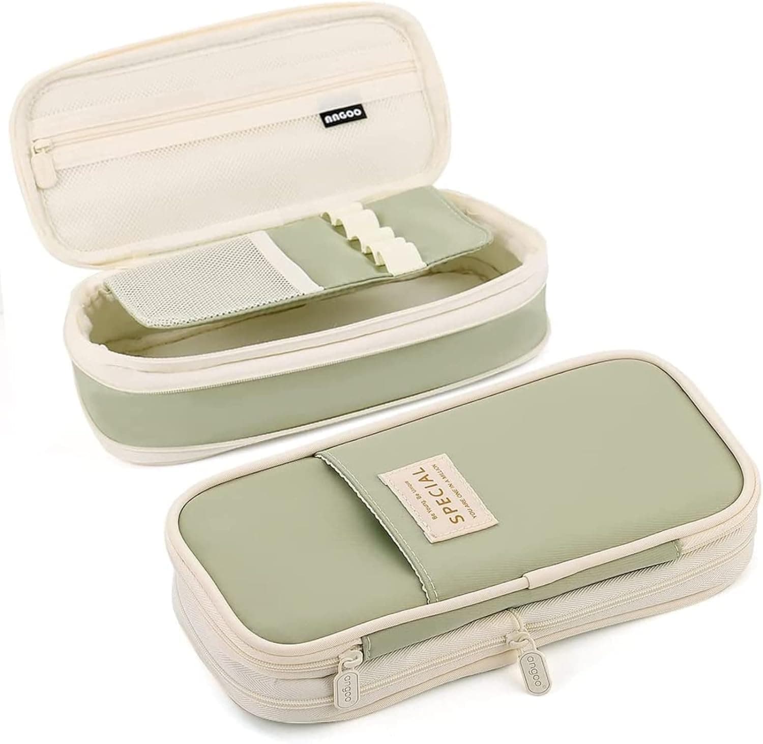 Sonuimy Pencil Case Pouch Pouch - (Polyester), green, Casual