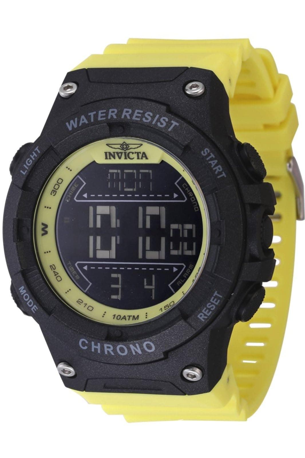 Invicta Invicta Racing Men 52mm Plastic Black dial Electronic Digital