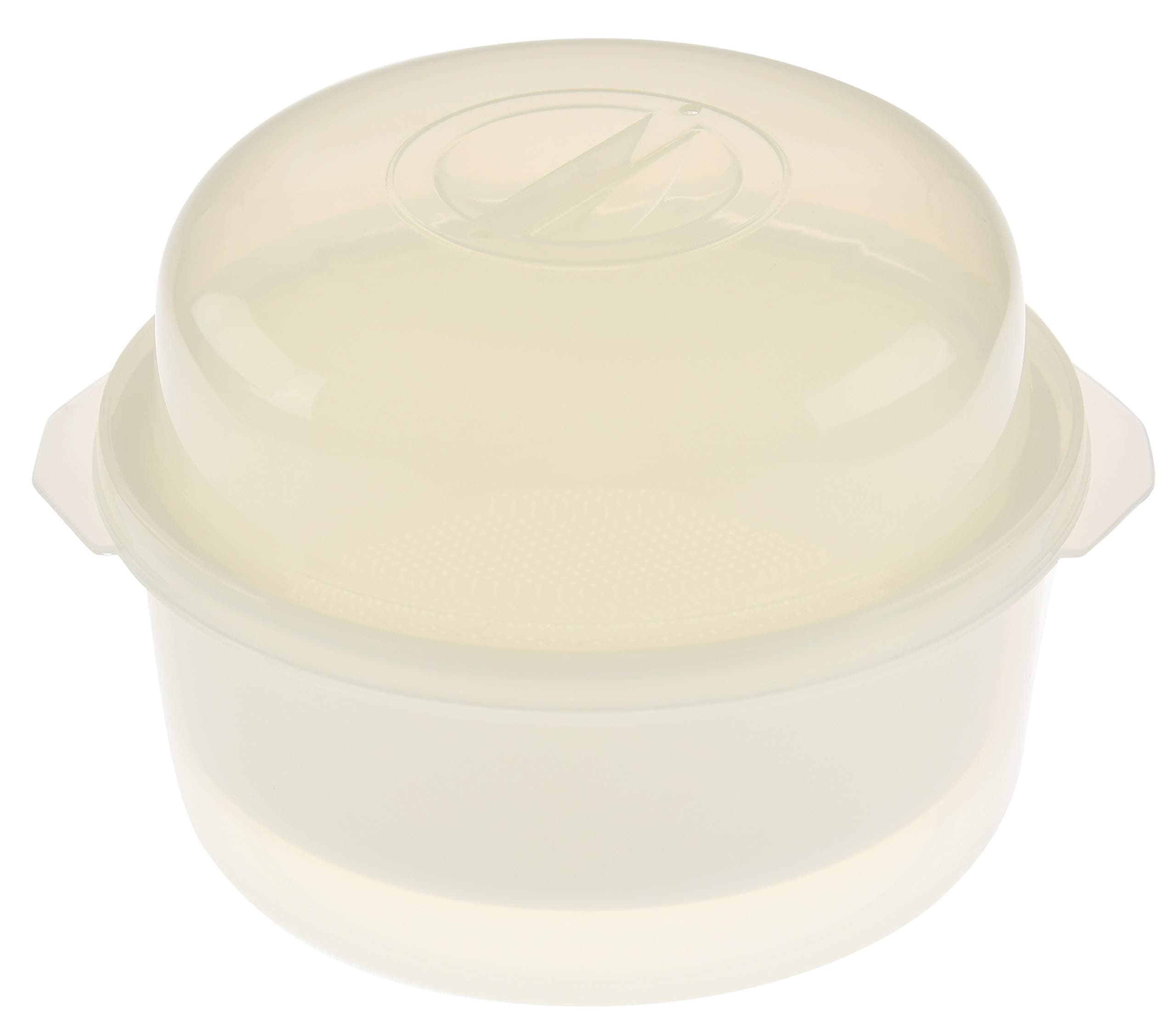 HOME-X Rice, Fish, Poultry, Vegetables Steamer Set, Microwave-Safe Plastic