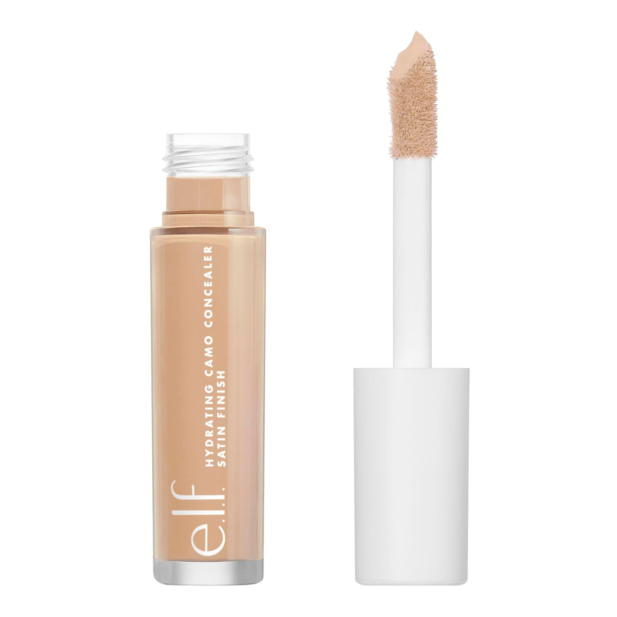 e.l.f. Hydrating Camo Concealer Lightweight Full Coverage Long Lasting Conceals Corrects Covers Hydrates Highlights Satin Finish AllDay Wear 6ml, Medium Warm