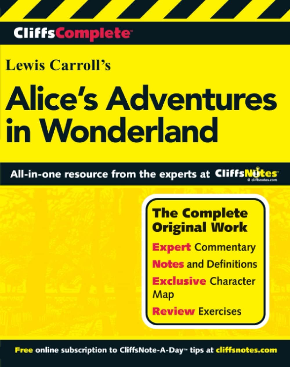 CliffsComplete Carroll's Alice's Adventures In Wonderland. Complete Text + Commentary + Glossary